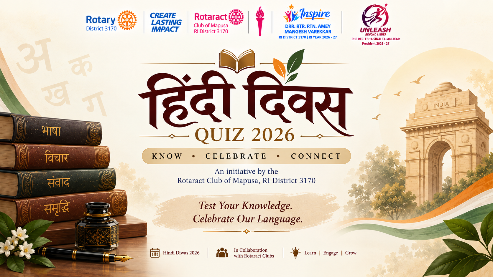 WORDS THAT CHANGE WORLDS – Hindi Diwas Quiz 2026