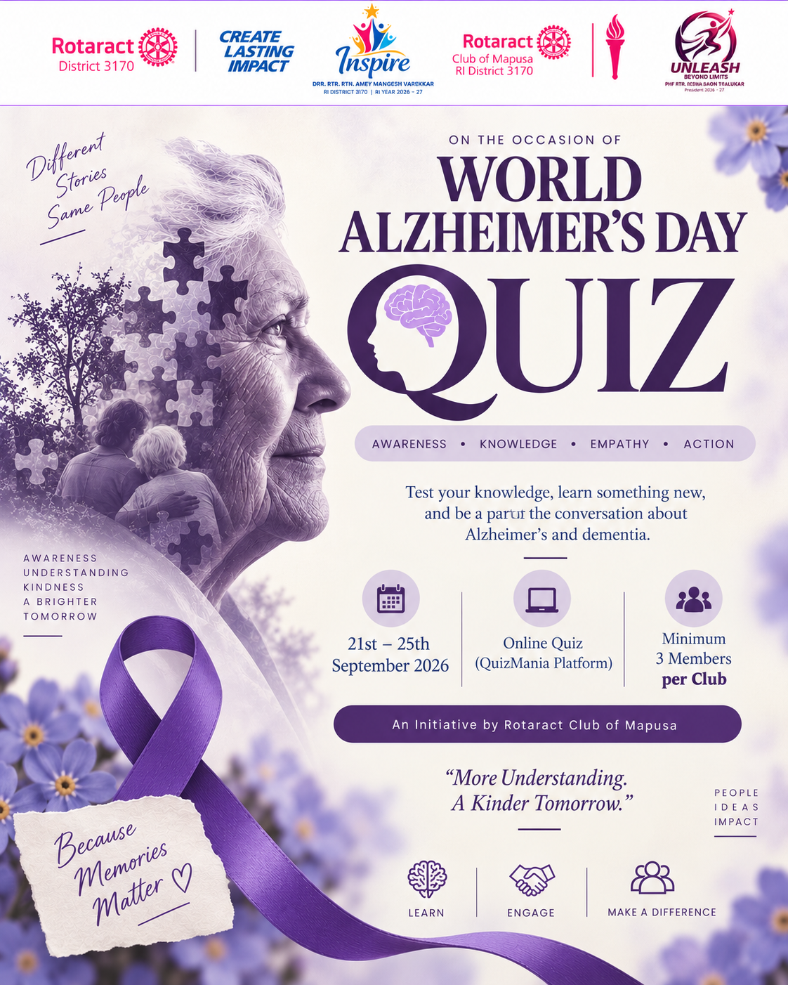WORLD ALZHEIMER’S DAY QUIZ 2026